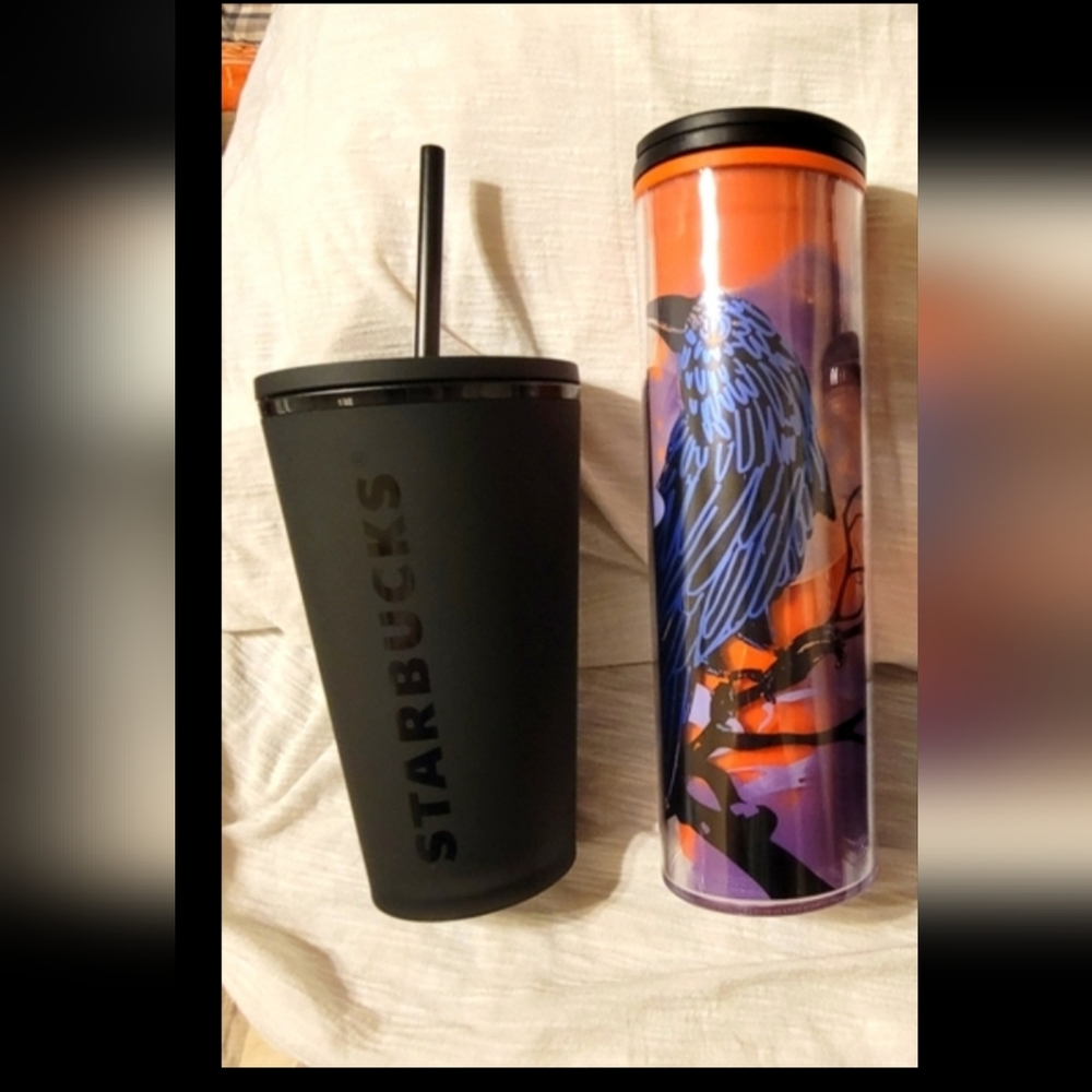 2 Halloween Starbucks Tumbler Set